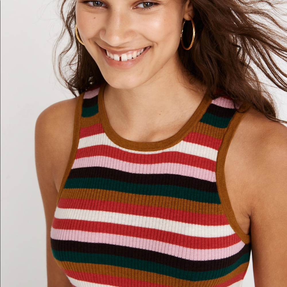 Madewell stripe bayford sweater tank - Picture 2 of 6